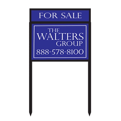 Real Estate Metal Yard Sign Frames | Custom Print Signs