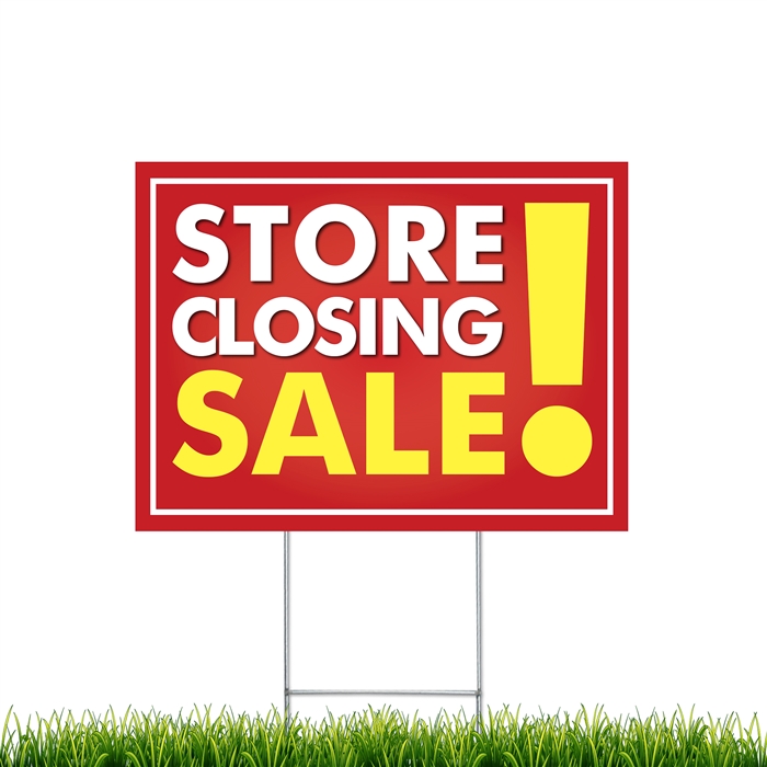 Yard Signs Store Closing Sale   SP YS SCSALE 2T 